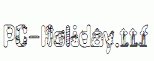 PC-Holiday.ttf