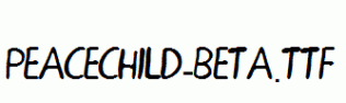 PEACECHILD-BETA.ttf
