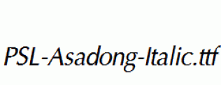 PSL-Asadong-Italic.ttf