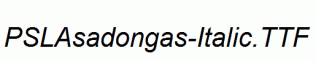 PSLAsadongas-Italic.ttf