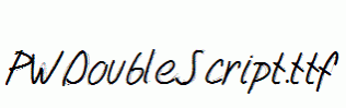 PWDoubleScript.ttf