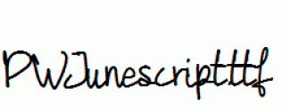 PWJunescript.ttf