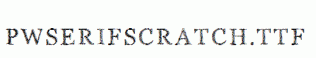 PWSerifScratch.ttf