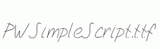 PWSimpleScript.ttf