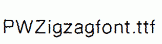 PWZigzagfont.ttf