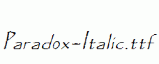 Paradox-Italic.ttf