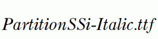 PartitionSSi-Italic.ttf