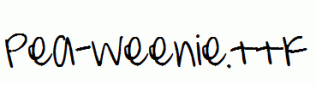 Pea-Weenie.ttf