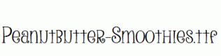 Peanutbutter-Smoothies.ttf