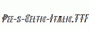 Pee-s-Celtic-Italic.ttf