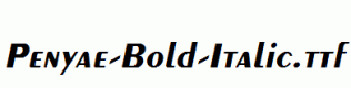Penyae-Bold-Italic.ttf