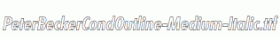 PeterBeckerCondOutline-Medium-Italic.ttf