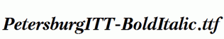 PetersburgITT-BoldItalic.ttf