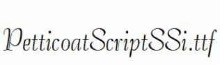 PetticoatScriptSSi.ttf