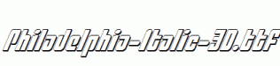Philadelphia-Italic-3D.ttf