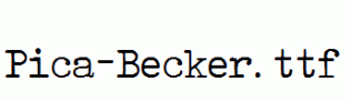 Pica-Becker.ttf