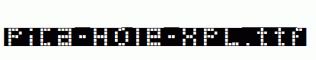 Pica-Hole-XPL.ttf