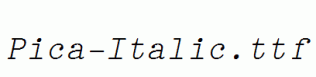 Pica-Italic.ttf