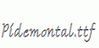 Pidemontal.ttf