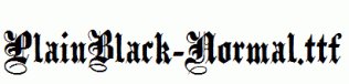 PlainBlack-Normal.ttf