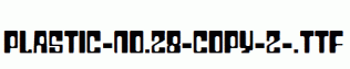 Plastic-No.28-copy-2-.ttf