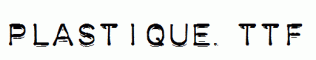 Plastique.ttf