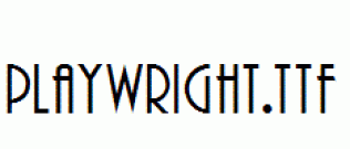 Playwright.ttf