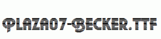Plaza07-Becker.ttf