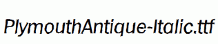 PlymouthAntique-Italic.ttf