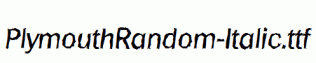 PlymouthRandom-Italic.ttf