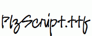 PlzScript.ttf