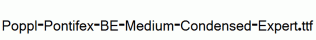 Poppl-Pontifex-BE-Medium-Condensed-Expert.ttf