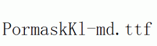 PormaskKl-md.ttf