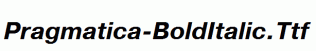 Pragmatica-BoldItalic.ttf