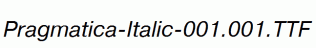Pragmatica-Italic-001.001.ttf