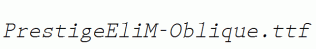 PrestigeEliM-Oblique.ttf