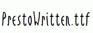 PrestoWritten.ttf