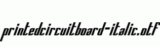 PrintedCircuitBoard-Italic.otf
