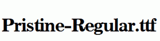 Pristine-Regular.ttf