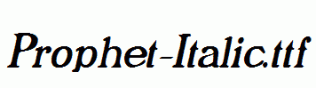 Prophet-Italic.ttf