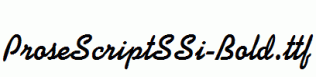 ProseScriptSSi-Bold.ttf