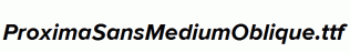 ProximaSansMediumOblique.ttf