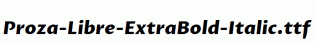 Proza-Libre-ExtraBold-Italic.ttf