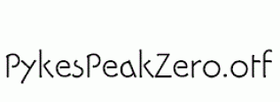 PykesPeakZero.otf