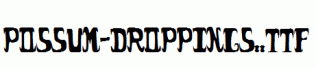 possum-droppings..ttf