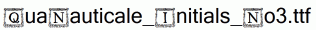 QuaNauticale_Initials_No3.ttf
