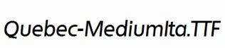 Quebec-MediumIta.ttf