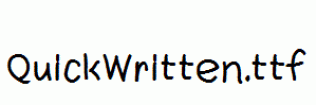 QuickWritten.ttf