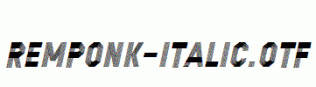 REMPONK-Italic.otf