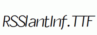 RSSlantInf.ttf